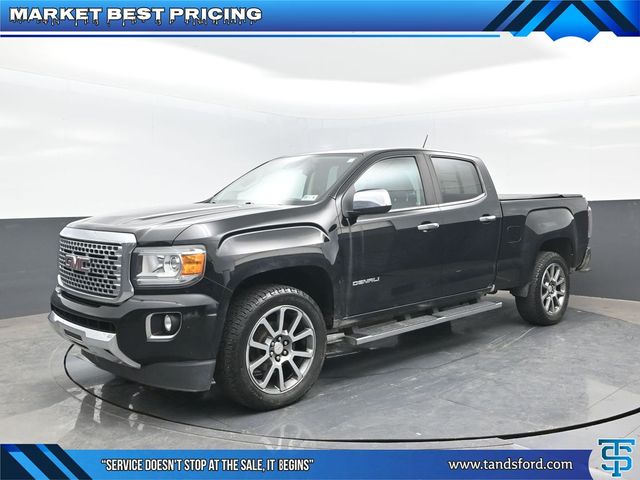 Black 2018 GMC Canyon Denali Crew Cab 4WD Pickup Truck Four-Wheel Drive 8-Speed Automatic