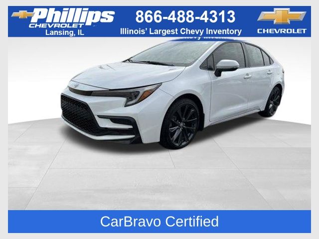 White (Wind Chill Pearl) 2024 Toyota Corolla XSE FWD Sedan Front-Wheel Drive Continuously Variable Transmission