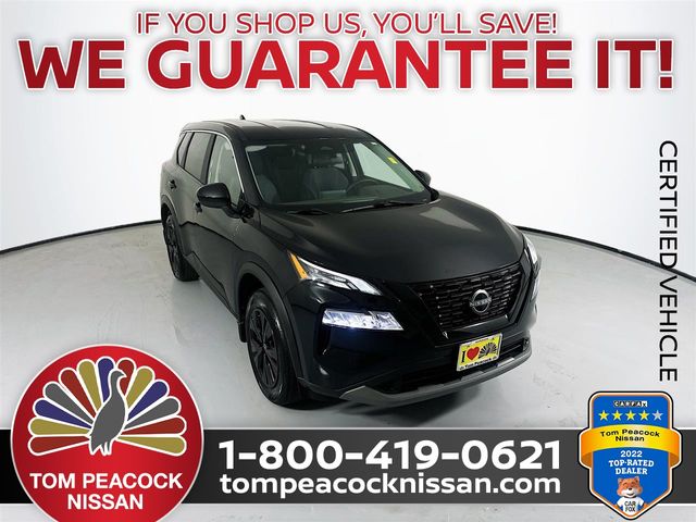 Super Black 2023 Nissan Rogue SUV / Crossover All-Wheel Drive Continuously Variable Transmission