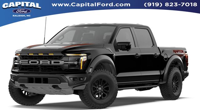 Black 2026 Ford F-150 Raptor SuperCrew 4WD Pickup Truck Four-Wheel Drive Automatic