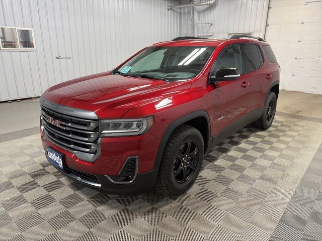 Volcanic Red Tintcoat 2023 GMC Acadia AT4 AWD SUV / Crossover Four-Wheel Drive 9-Speed Automatic