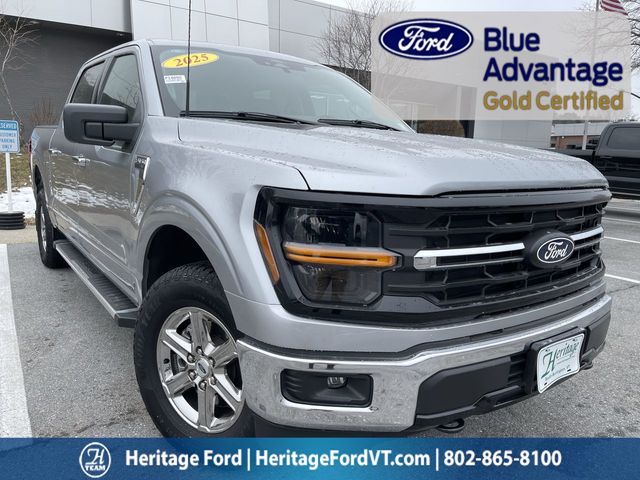 Silver Metallic 2025 Ford F-150 XLT SuperCrew 4WD Pickup Truck Four-Wheel Drive Automatic