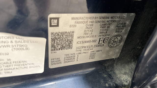 Used 2020 Blue GMC AT4 image 27