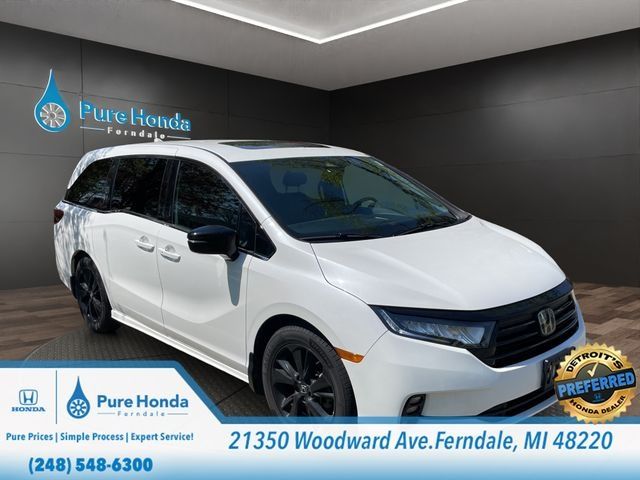 Platinum White Pearl 2024 Honda Odyssey Sport FWD Minivan Front-Wheel Drive Automatic