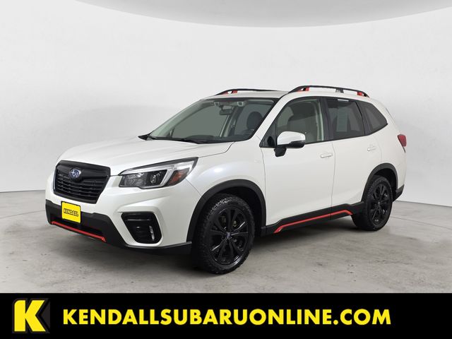 Crystal White Pearl 2021 Subaru Forester SUV / Crossover All-Wheel Drive Continuously Variable Transmission