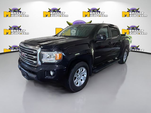 Black 2018 GMC Canyon SLE Crew Cab 4WD Pickup Truck Four-Wheel Drive 8-Speed Automatic