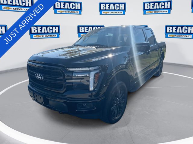 Black Metallic 2025 Ford F-150 Lariat SuperCrew 4WD Pickup Truck Four-Wheel Drive Automatic