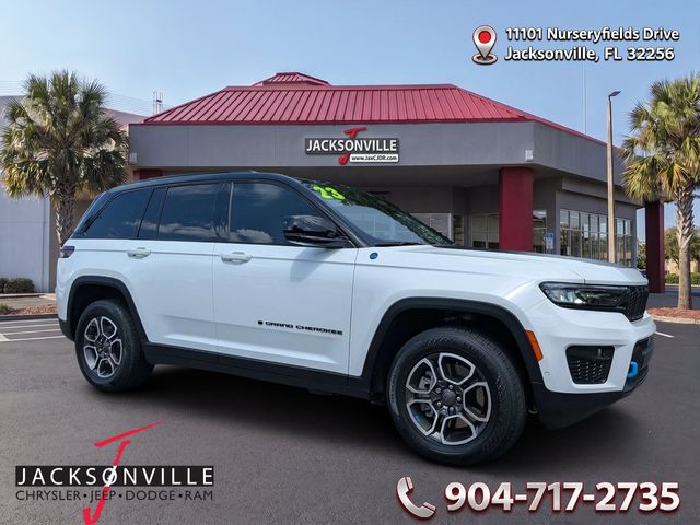 Bright White Clearcoat 2023 Jeep Grand Cherokee 4xe SUV / Crossover Four-Wheel Drive 8-Speed Automatic