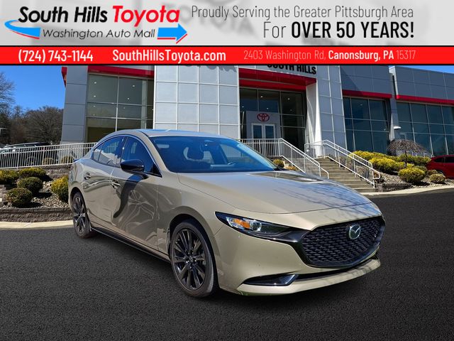 Zircon Sand Metallic 2024 Mazda MAZDA3 2.5 Carbon Turbo AWD Sedan All-Wheel Drive 6-Speed Automatic