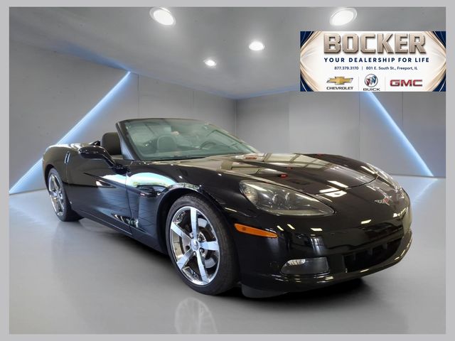 Black 2009 Chevrolet Corvette Convertible Rear-Wheel Drive 6-Speed Automatic