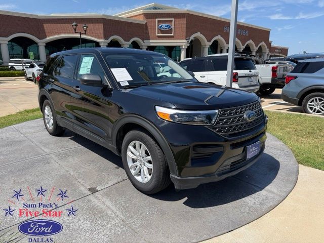 Black Metallic 2021 Ford Explorer SUV / Crossover Rear-Wheel Drive Automatic