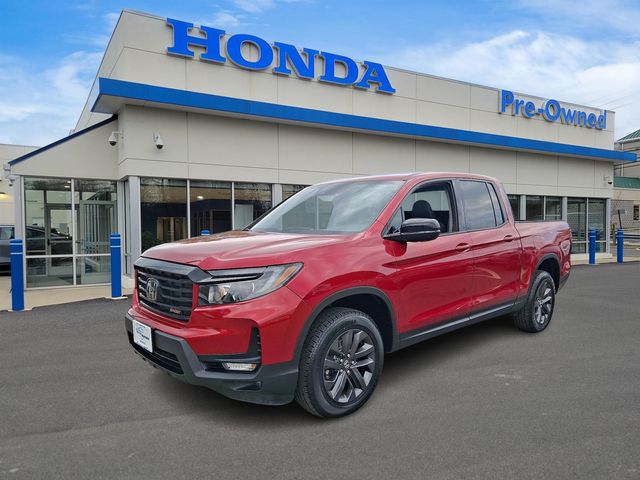 Radiant Red Metallic II 2023 Honda Ridgeline Pickup Truck All-Wheel Drive 9-Speed Automatic