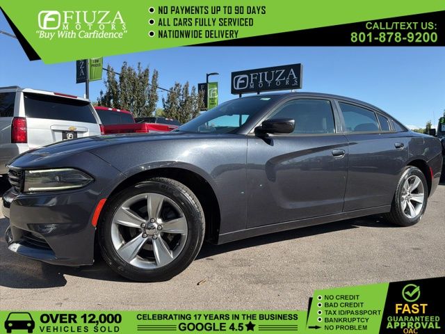 Gray (Maximum Steel Metallic Clearcoat) 2016 Dodge Charger SXT RWD Sedan Rear-Wheel Drive 8-Speed Automatic