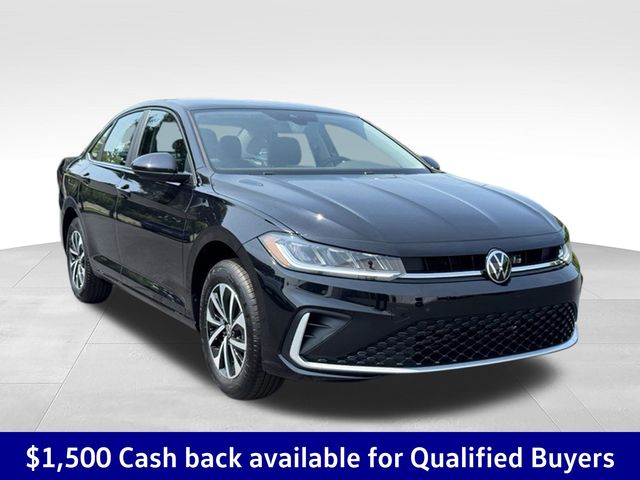 Deep Black Pearl 2026 Volkswagen Jetta Sedan Front-Wheel Drive 8-Speed Automatic