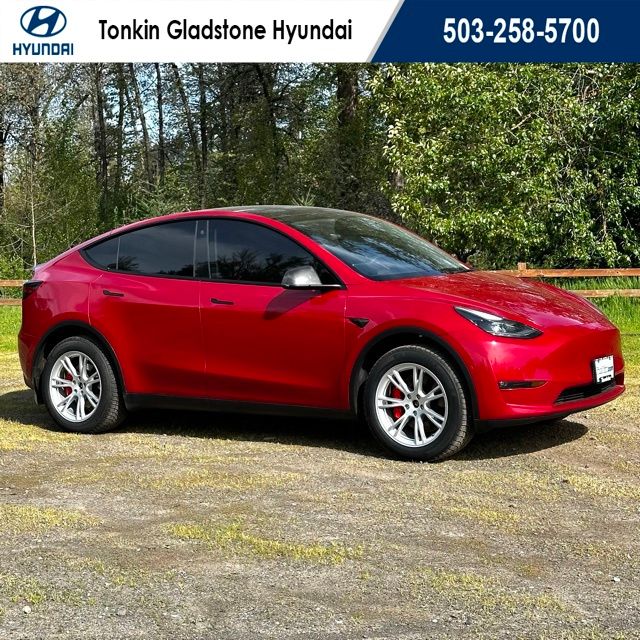 Red Multi-Coat 2021 Tesla Model Y Performance AWD SUV / Crossover All-Wheel Drive 1-Speed Automatic