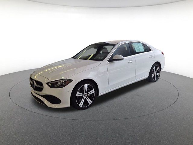 Polar White 2025 Mercedes-Benz C-Class Sedan All-Wheel Drive 9-Speed Automatic