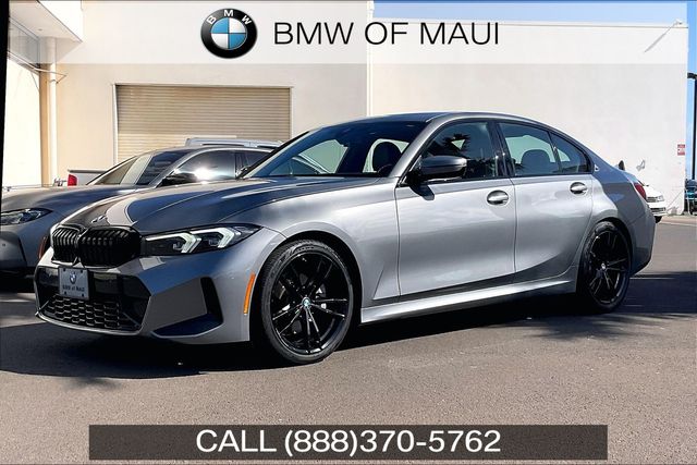 Gray Metallic 2023 BMW 3 Series Sedan Rear-Wheel Drive 8-Speed Automatic