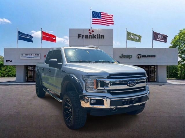 Silver 2018 Ford F-150 Pickup Truck Four-Wheel Drive Automatic