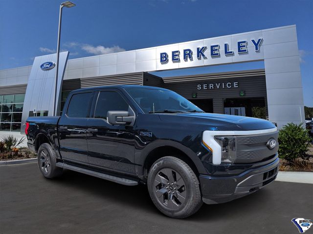 Antimatter Blue Metallic 2024 Ford F-150 Lightning Pickup Truck All-Wheel Drive Automatic