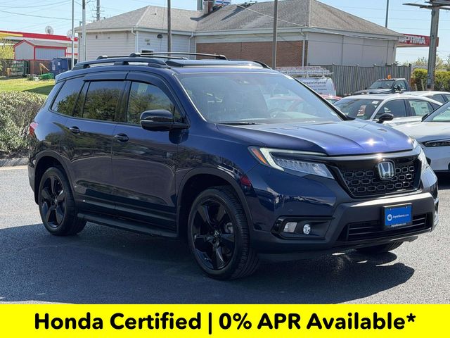 Black (Obsidian Blue Pearl) 2021 Honda Passport Elite AWD SUV / Crossover All-Wheel Drive 9-Speed Automatic