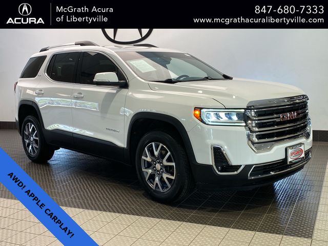 Summit White 2023 GMC Acadia SLT AWD SUV / Crossover Four-Wheel Drive 9-Speed Automatic