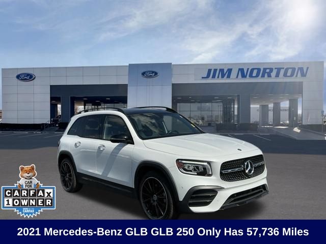 Digital White Metallic 2021 Mercedes-Benz GLB SUV / Crossover All-Wheel Drive 8-Speed Automatic