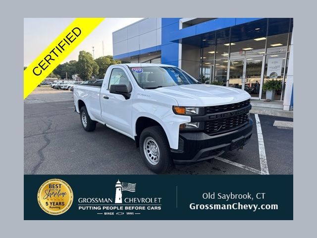 Summit White 2020 Chevrolet Silverado 1500 Pickup Truck Four-Wheel Drive 6-Speed Automatic Overdrive