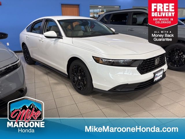Platinum White Pearl 2026 Honda Accord LX FWD Sedan Front-Wheel Drive Continuously Variable Transmission