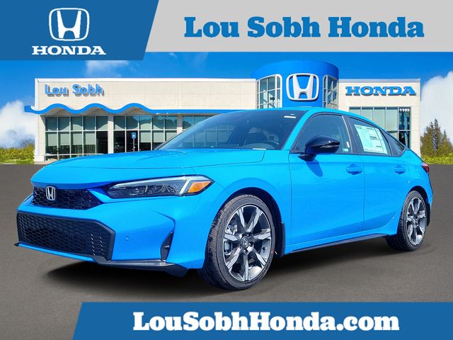 Boost Blue Pearl 2026 Honda Civic Hybrid Sport Touring Hatchback FWD Hatchback Front-Wheel Drive Continuously Variable Transmission