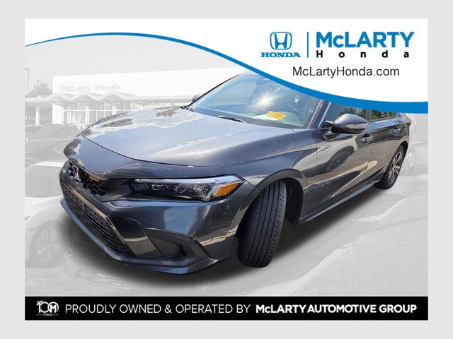 Meteorite Gray Metallic 2024 Honda Civic Hatchback Hatchback Front-Wheel Drive Continuously Variable Transmission