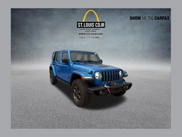 Hydro Blue Pearl Coat 2022 Jeep Wrangler 4xe Rubicon 4WD SUV / Crossover Four-Wheel Drive 8-Speed Automatic