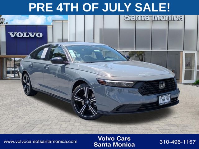 Urban Gray Pearl 2023 Honda Accord Hybrid Sport FWD Sedan Front-Wheel Drive Continuously Variable Transmission
