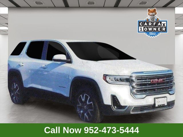 Summit White 2023 GMC Acadia SLT AWD SUV / Crossover Four-Wheel Drive 9-Speed Automatic