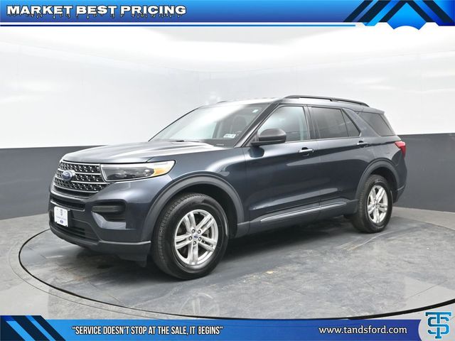Stone Blue Metallic 2023 Ford Explorer XLT AWD SUV / Crossover All-Wheel Drive Automatic