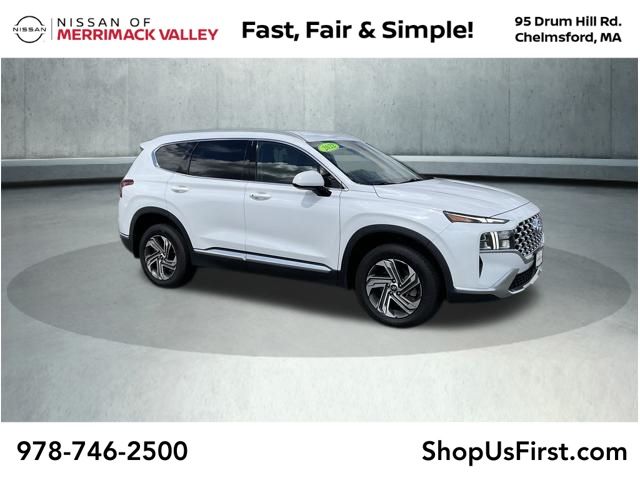 Quartz White 2022 Hyundai Santa Fe SUV / Crossover All-Wheel Drive 8-Speed Automatic