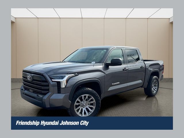 Gray 2024 Toyota Tundra SR5 CrewMax Cab 4WD Pickup Truck Four-Wheel Drive Automatic