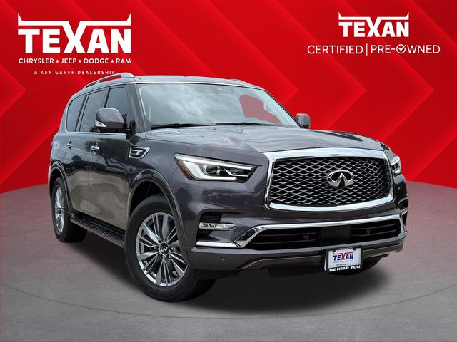 2023 INFINITI QX80 LUXE Gray at AutoSavvy Houston Northwest
