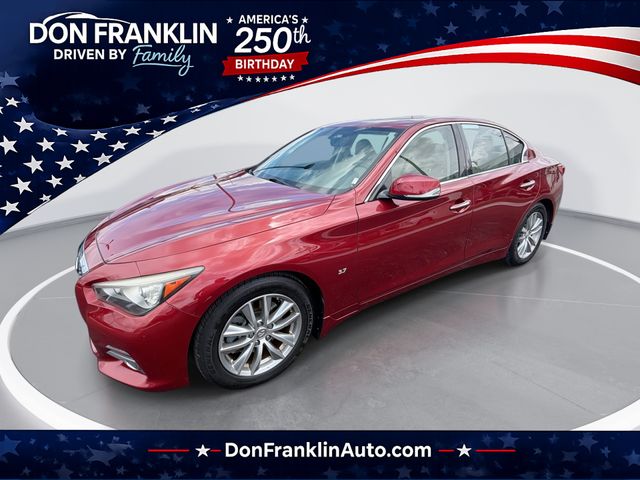 Red (Venetian Ruby) 2014 INFINITI Q50 3.7 Premium RWD Sedan Rear-Wheel Drive 7-Speed Automatic