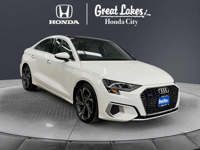 Ibis White 2022 Audi A3 Sedan All-Wheel Drive 7-Speed Automatic