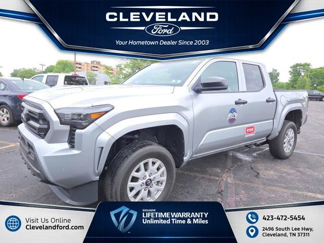 Celestial Silver Metallic 2024 Toyota Tacoma Pickup Truck Four-Wheel Drive 8-Speed Automatic