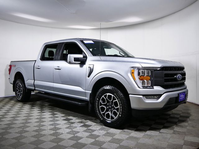 Silver Metallic 2022 Ford F-150 Lariat SuperCrew 4WD Pickup Truck Four-Wheel Drive Automatic