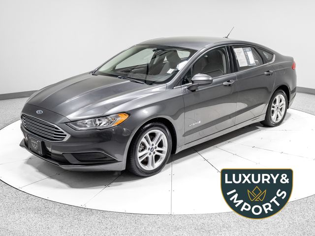 Gray (Magnetic) 2018 Ford Fusion Hybrid Sedan Front-Wheel Drive Continuously Variable Transmission