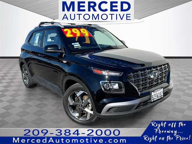 Black Noir Pearl 2022 Hyundai Venue SUV / Crossover Front-Wheel Drive Continuously Variable Transmission