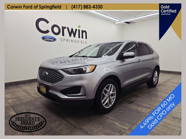 Iconic Silver Metallic 2024 Ford Edge SEL AWD SUV / Crossover All-Wheel Drive 8-Speed Automatic