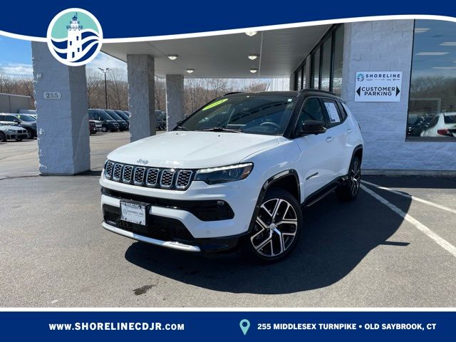 Bright White Clearcoat 2024 Jeep Compass Limited 4WD SUV / Crossover Four-Wheel Drive 8-Speed Automatic