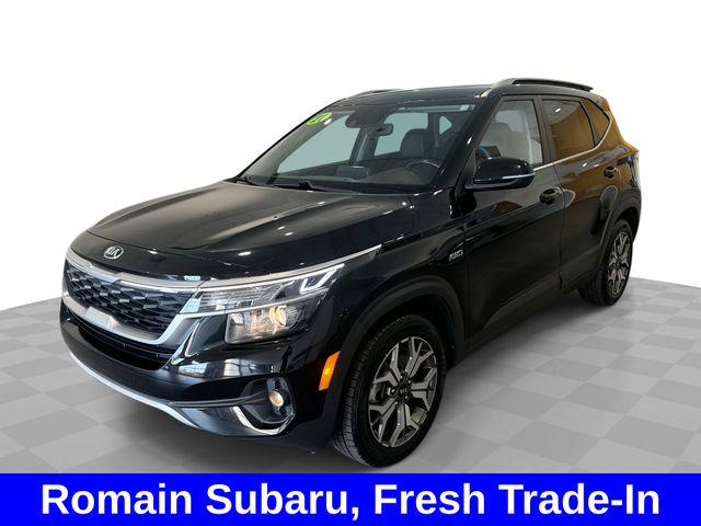 Cherry Black 2021 Kia Seltos SUV / Crossover All-Wheel Drive Continuously Variable Transmission