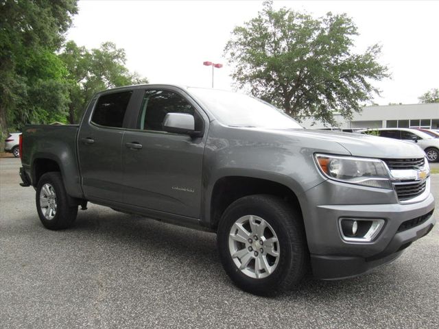 Gray (Steel Metallic) 2019 Chevrolet Colorado LT Crew Cab 4WD Pickup Truck Four-Wheel Drive 8-Speed Automatic