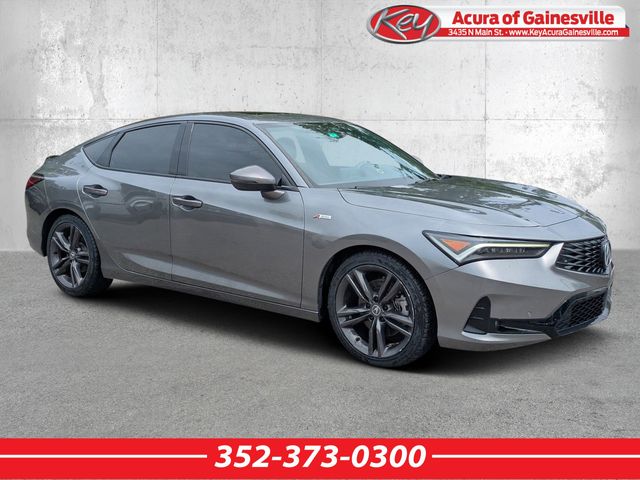 Liquid Carbon Metallic 2023 Acura Integra FWD with Technology and A-SPEC Package Sedan Front-Wheel Drive Continuously Variable Transmission