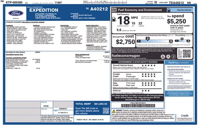New 2026 Black Ford Platinum image 25