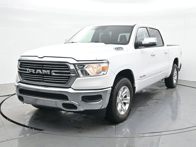 Bright White Clearcoat 2024 RAM 1500 Laramie Crew Cab RWD Pickup Truck 4X2 8-Speed Automatic